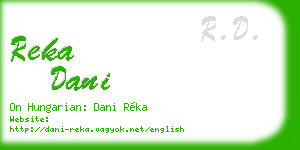 reka dani business card