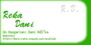 reka dani business card